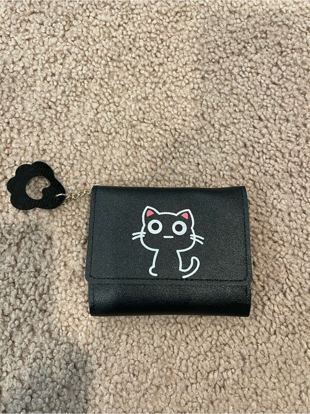 Fashion Korean Cartoon Cat Kitty Design Tri-fold Cardholder Folding Wallet